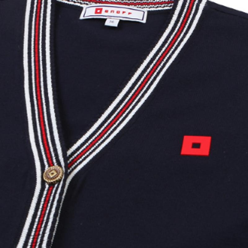 Onoff Women S Tri Color claSSic Cardigan Of2812la Navy