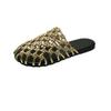 Fashion 2025 Summer Fashion Woven Outer Sandals Slip Baotou Women Wear Outer Slippers Lazy People Slip Versatile