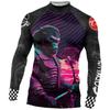 Mma Fitnessstudio Sport Kompressions-T-Shirt Rashguard Für Männer Upf50 Bjj Langarm No Gi Rash Guard Boxkleidung Kampf-T-Shirts Tragen