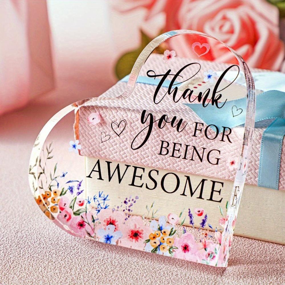Thank You Inspirational Gift. Keepsake for Coworkers, Nurses, Teachers & Friends.