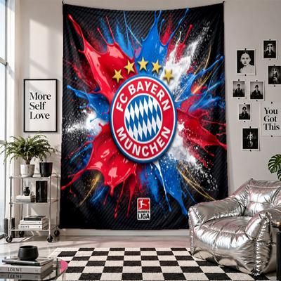 Tapiz de Pared del Bayern de Múnich Decoración del Hogar Tela Colgante de Pared para Dormitorio Sala de Estar Fondo