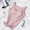 Women's Vest Tops Padded Slim Fit Tank Tops No Steel Ring Sexy Bottoming