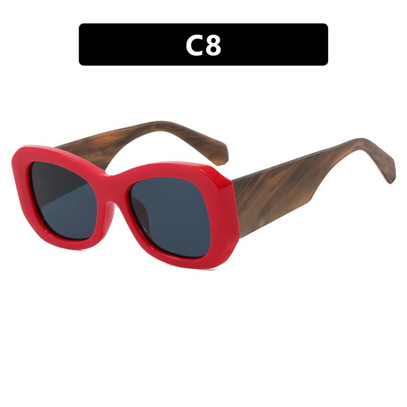 

Big Frame Sunglasses Women For Men Luxury Brand Designer Vintage Sunglasses Popular Punk Wide Leg Shades Uv400 Eyewear Frame As the picture