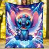 1pc S-Stitch1 Theme Blanket - Digital Print, Polyester, Cozy for All Seasons, Perfect for Outdoor, and Travel