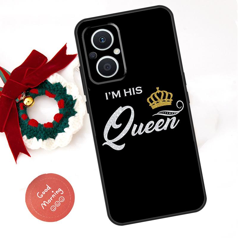 King Queen Couple Lovers Funda For OPPO Reno 13 F 14 10 11 12 Pro 12F 11F 14F 7 8 Lite OPPO Find X9 X8 X6 X5 Pro Case