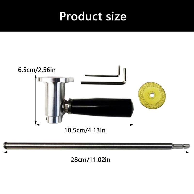 Inside Pipe Cutter for PVC Pipe Cutter Stainless Steel Plumbing Inside Cutter Tool Grit Cutting Wheel and Handle