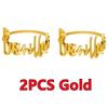 1PC-6PCS Bismillah Letter Napkin Rings Gold Napkin Holder Muslim Islamic Ramadan Kareem Party Wedding Decor Eid Mubarak Gifts