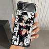 Jujutsu Japan Anime Harte PC-Handyhülle Für Samsung Galaxy Z Flip 6 5 4 3 Schwarze Abdeckung ZFlip6 Flip5 Flip4 5G Faltbare Druckhüllen