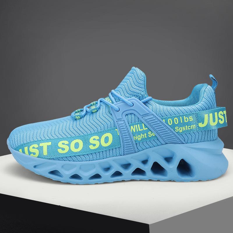

2025 men s shoes new couple sports shoes breathable fly-woven casual shoes large size blade household running shoes men 48