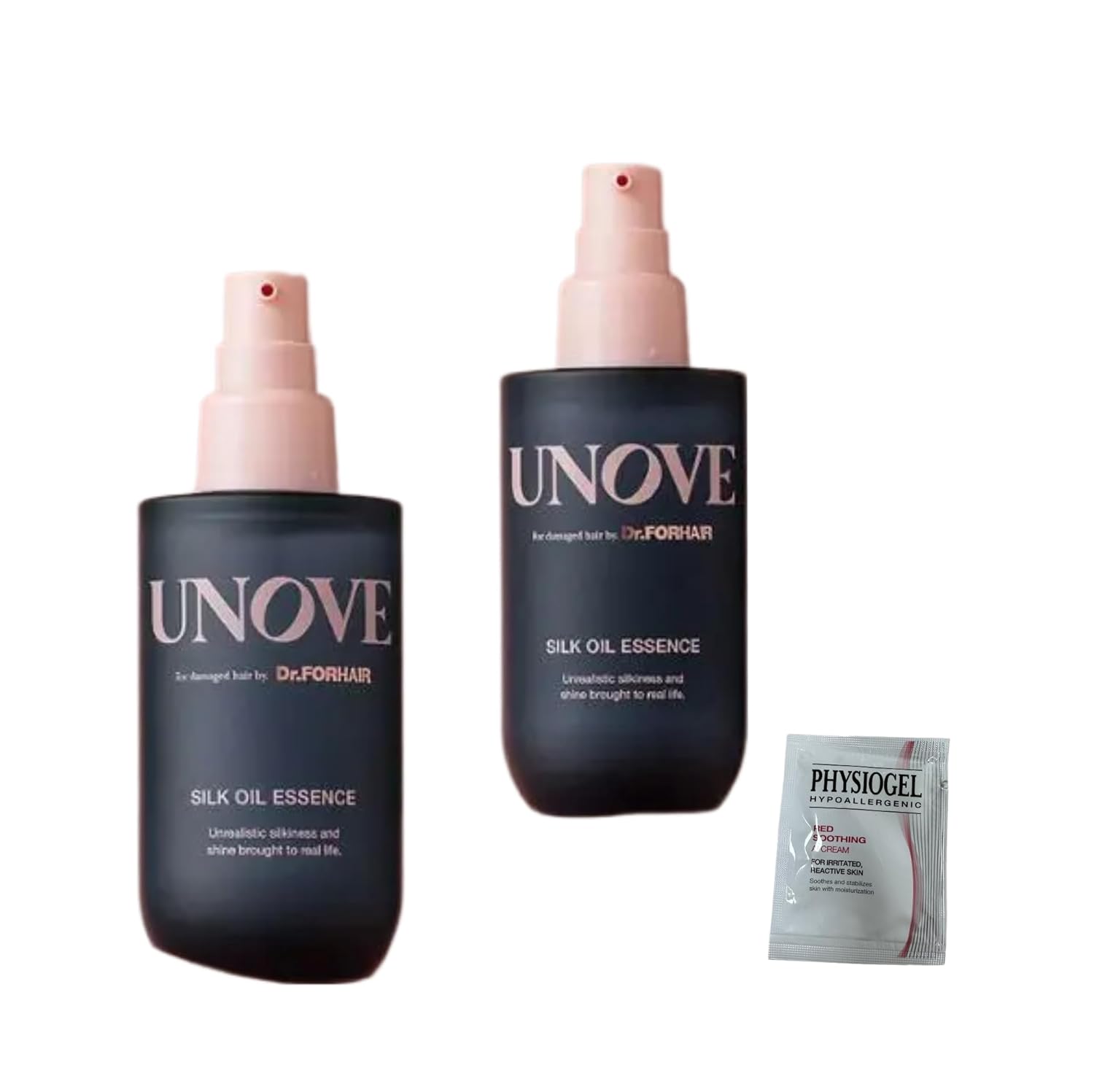 UNOVE 11 Anobu Silk Oil Essence Double Set (70ml + 70ml) Physio Gel Red Sliding Sample 5ml Korean Cosmetics Hair Care