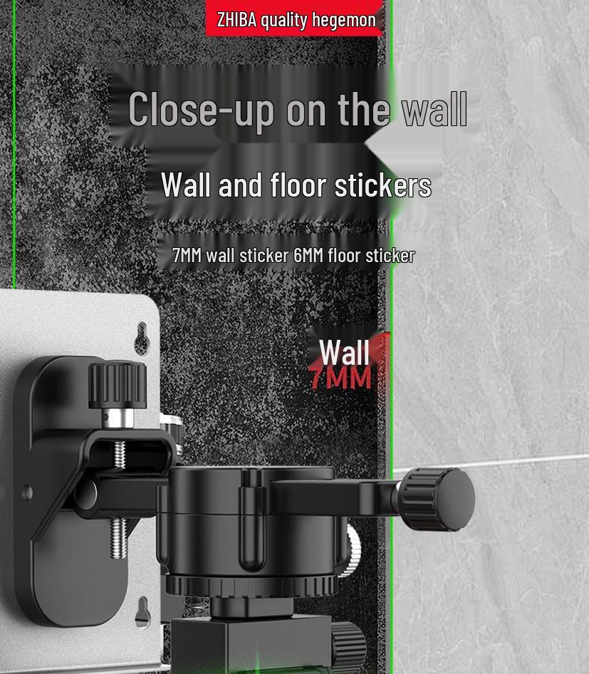 12-Line High Precision Green Infrared Level with Automatic Outdoor Wall Sticking and Self-Leveling