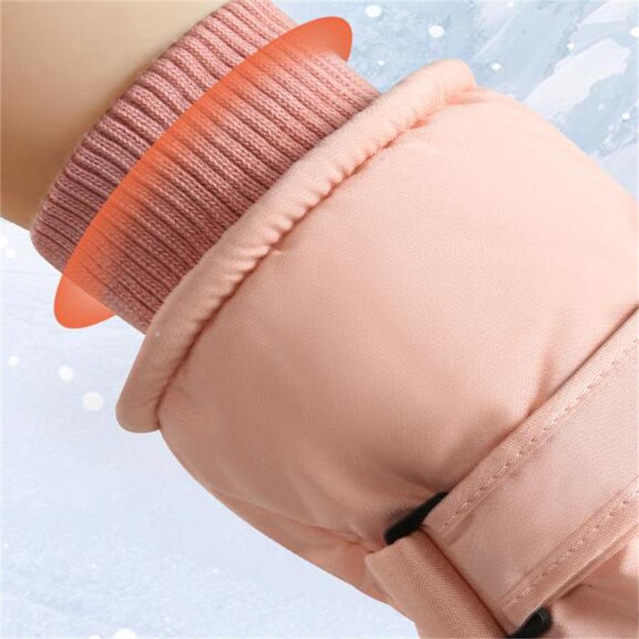Women's Waterproof Winter Ski Gloves, Warm Fleece Lined, Anti-Slip Touchscreen Gloves for Snowboarding, Skiing