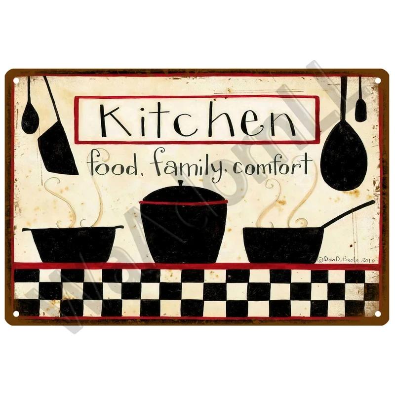 Vintage Essen Poster Metall Zeichen Zinn Gemalt Hamburg Pizza Plakette Restaurant Café Moderne Kunst Hause Dekoration Wandbild