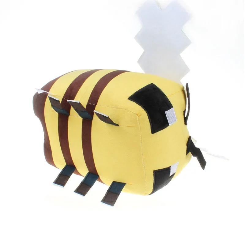Yellow Bee Kawaii Plush Cartoon Game Minecrafte Wasp Stuffed Honeybee Stuffed Toy Honeybee Doll Kids Birthday Christmas Gifts