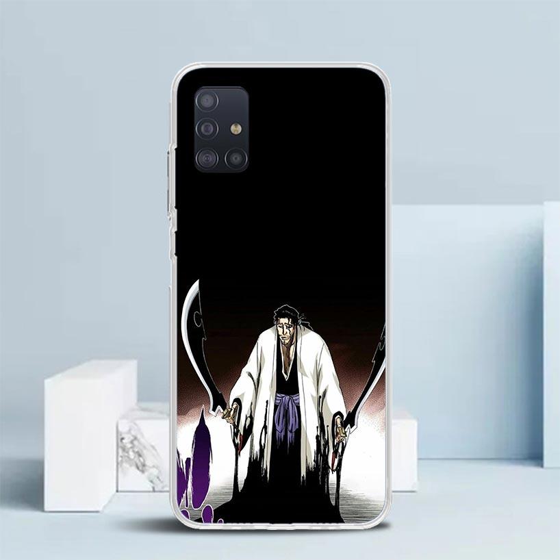 Bleach Kyoraku Shunsui Soft Cover for Samsung Galaxy A12 A22 A32 A52 A72 A02S Phone Case Note 20 Ultra 10 S10 Plus A51 A71 A50S