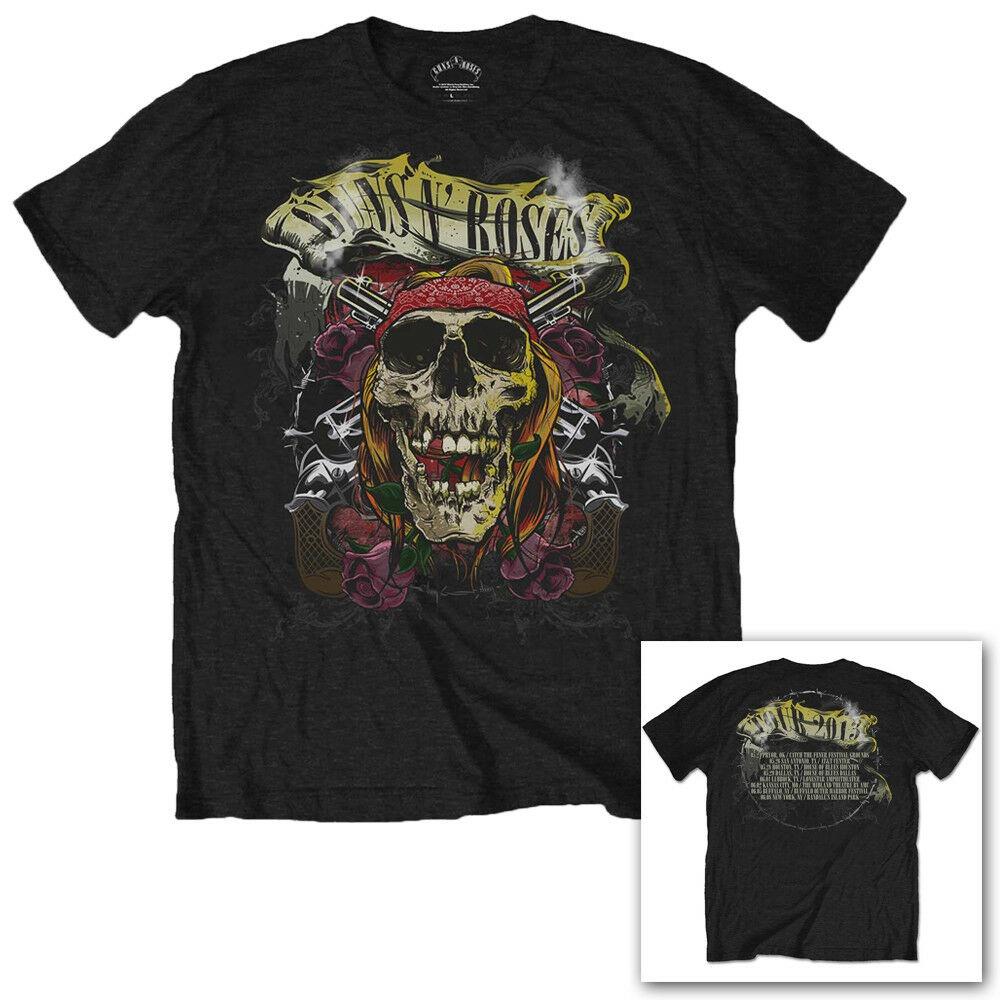 

Черная футболка унисекс Guns N Roses Trashy Skull Logo Tour 2013 A Rose Slash