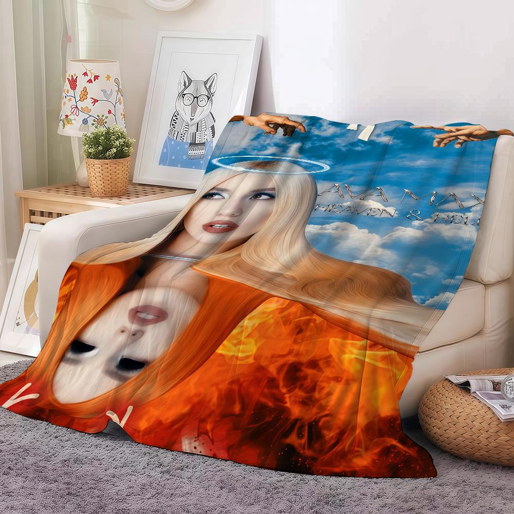 Americká zpěvačka Ava Max Deku na pohovku Kancelář Postel Letadlo Cestování Spánek Čtení Relaxace Kempování Měkké A Teplé