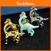 Dinosaur Bag Charm Keychain With Gold Plating For Cute Animal Bag Accessory