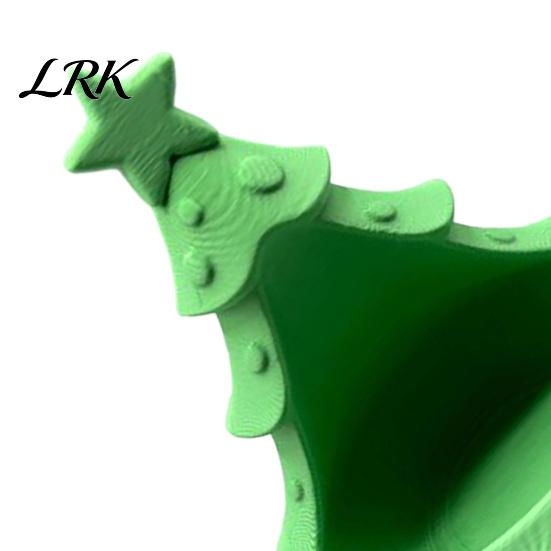 Seasonal Desk Organizer 3D Printed Christmas Tree Ornament, Desktop Storage for Candies Nuts Keys, Party Serving Platter Decorative Candle Holder
