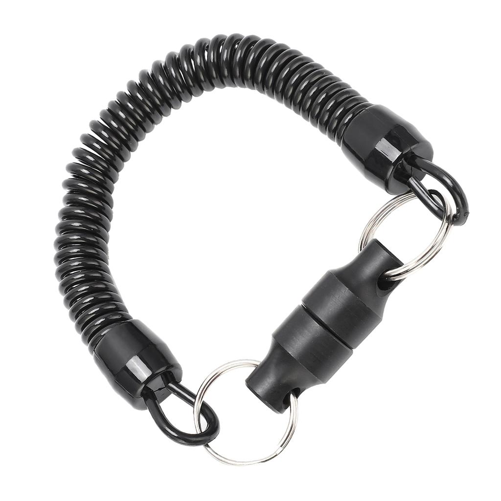 Magnet Clip Metal Fishing Net Magnetic Release Holder Retractor Hanging Buckle with Lanyard