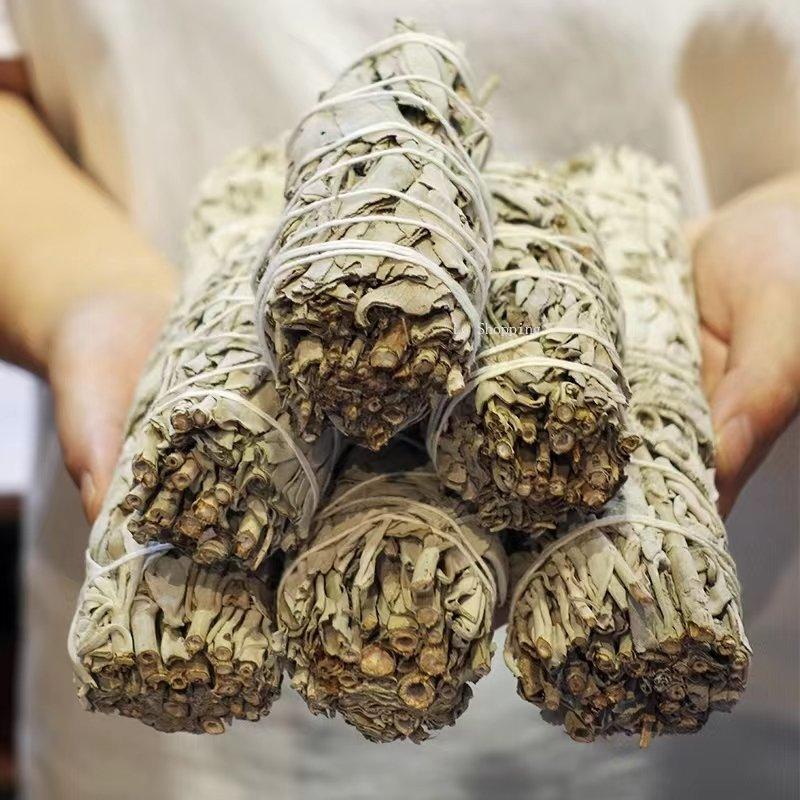 White Sage Plant Powder Handmade Thread Incense Tray DIY Incense Indoor Smoked Spices Play Seal To Purify Air Help Sleep