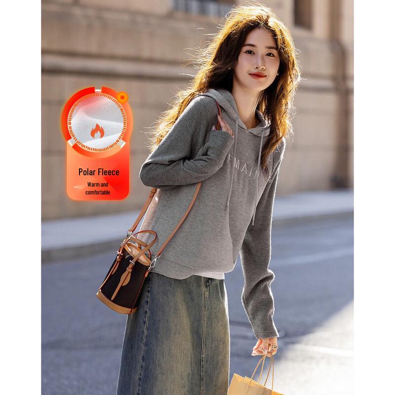 

Demana Women s Color-Block Hooded Sweatshirt L