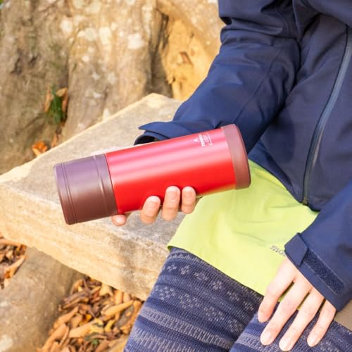 Atlas ATPBL-370NV Ultra-Insulated Stainless Steel Water Bottle, 370ml, Lightweight, with Insulated Cup, Perfect for Camping, Outdoor Activities, Mount