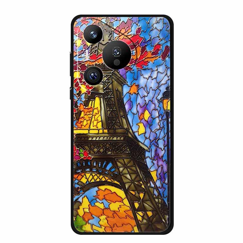 

Huawei Pura 70 Pro Retro Embossed Texture Phone Case - Soft Color Painting Style Huawei Pura 70 Pro