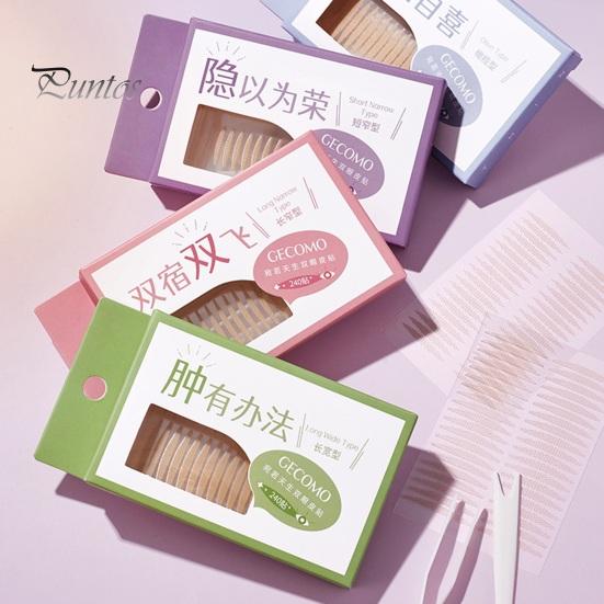 1 Box Natural Double Eyelid Tape Super Sticky Long-lasting Invisible Stickers for Realistic Eyelid Lifts Glue-free Eyelid Lifter Beauty Sticker