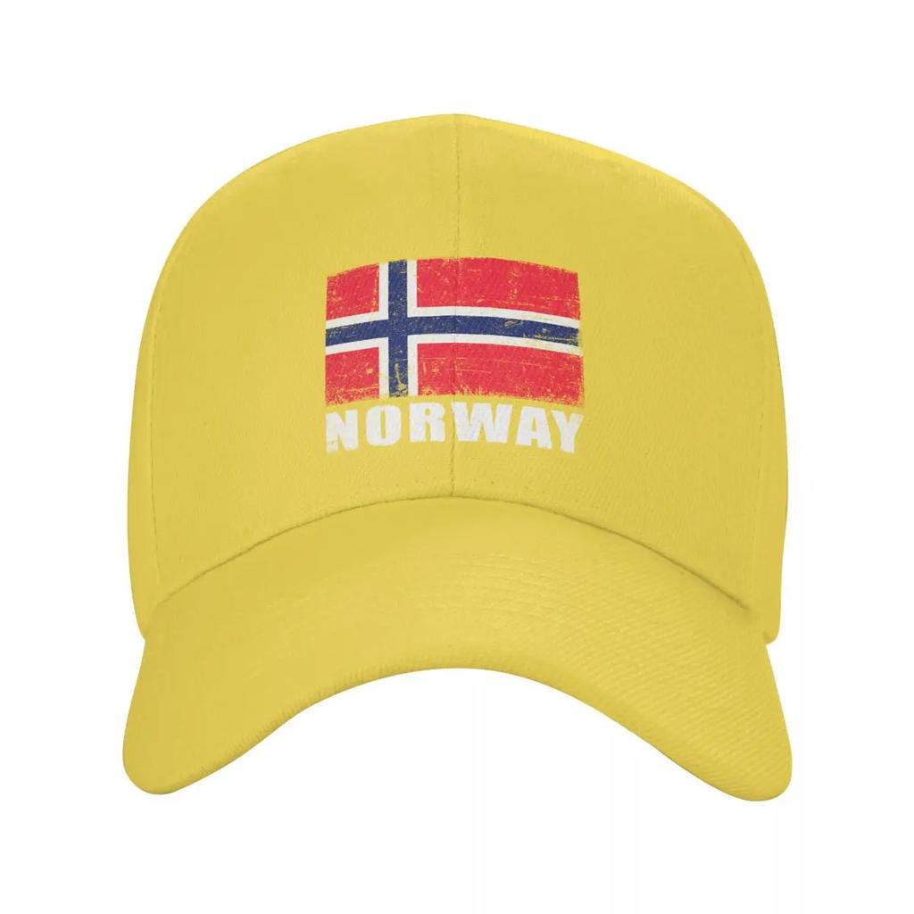 Personalizovaná baseballová čepice s vlajkou Norska Hip Hop Unisex Dámská Nastavitelná Táta Kšiltovka Jarní Snapback Čepice