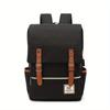 New Personalized Retro Men's and Women's Outdoor Canvas Large Travel Backpack, Zipper Closure, Solid Color Fashionable Backpacks