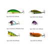 30ks/šarže HENGJIA Mixed Fishing LureSet Plastové Popper/Crankbait/Minnow Bionic Wobbler Rybářské potřeby