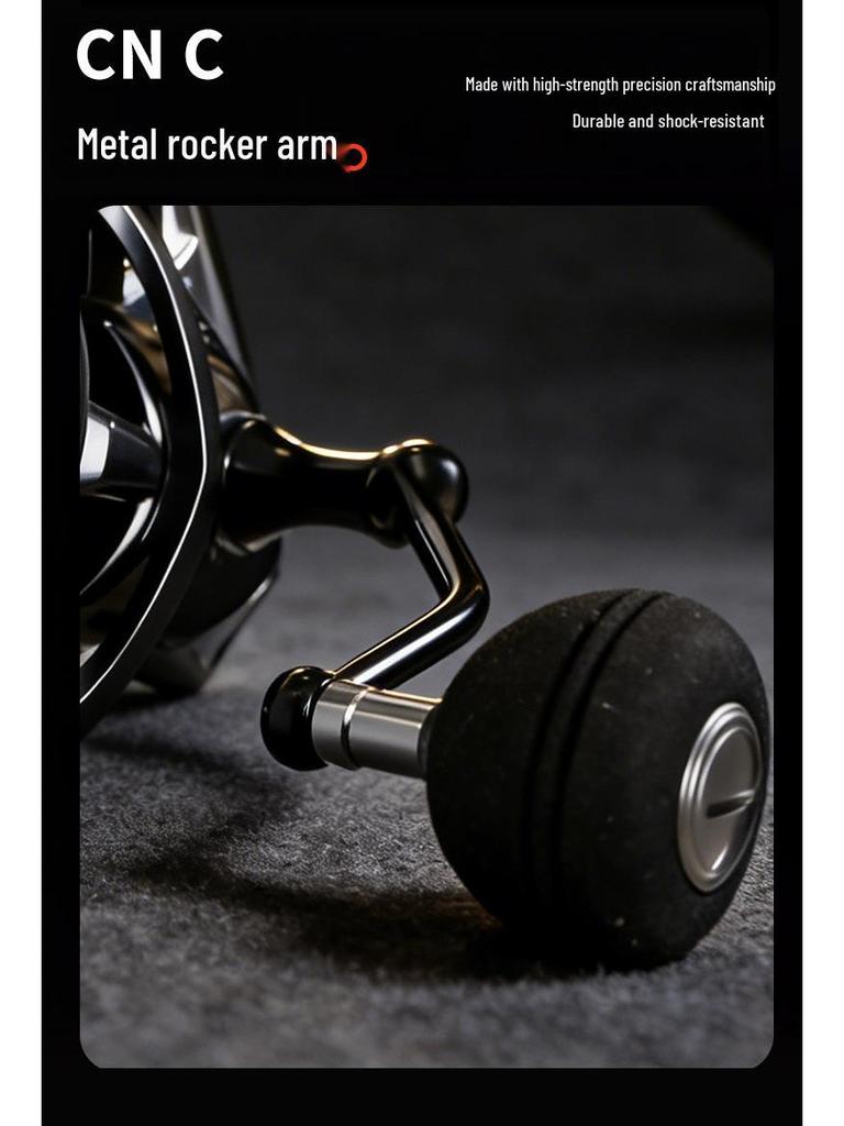 Cross-border Long-casting Gapless Spinning Reel with Slanted Mouth, Metal Line Cup and Foot Base for Anchor Fishing