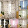 Modern Printed Blackout Window Curtain Sheer For Bedroom Decoration Livingroom