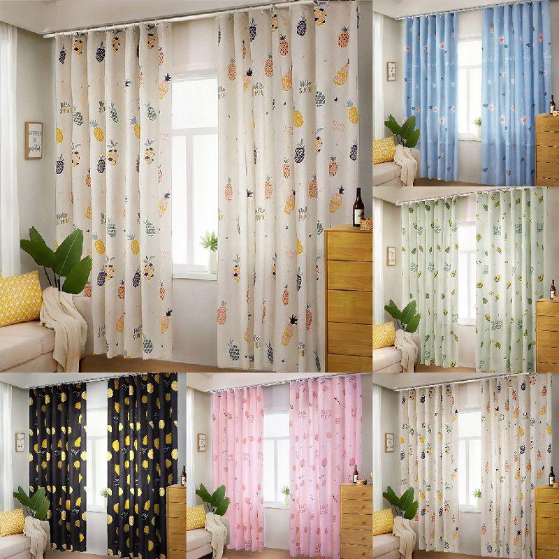 Modern Printed Blackout Window Curtain Sheer For Bedroom Decoration Livingroom
