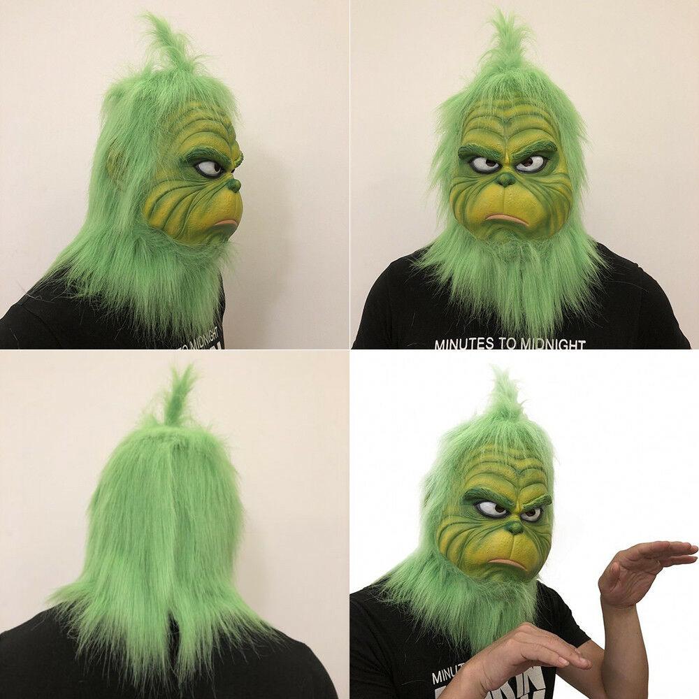 The Grinch Cosplay Helmet Costume Prop Mask How the Grinch Stole Christmas Adult