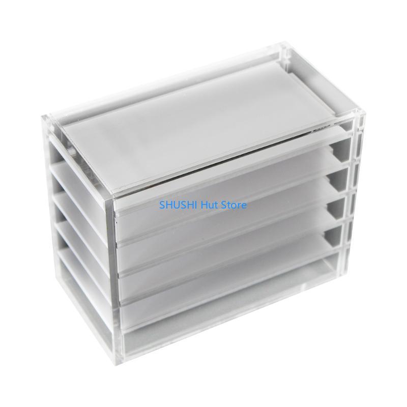 

Прозрачный 5-слойный органайзер для хранения ресниц Палитра для накладных ресниц Держатель для наращивания ресниц Макияж D57B China Mainland