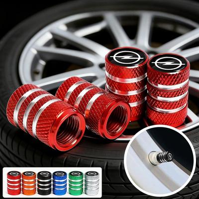 AAGW1 4pcs Car Tire Valve Stems Cap Aluminum Tyre Wheel Stem Air Valve Cover Airdust For Insignia Astra Antara Meriva Zafira H G