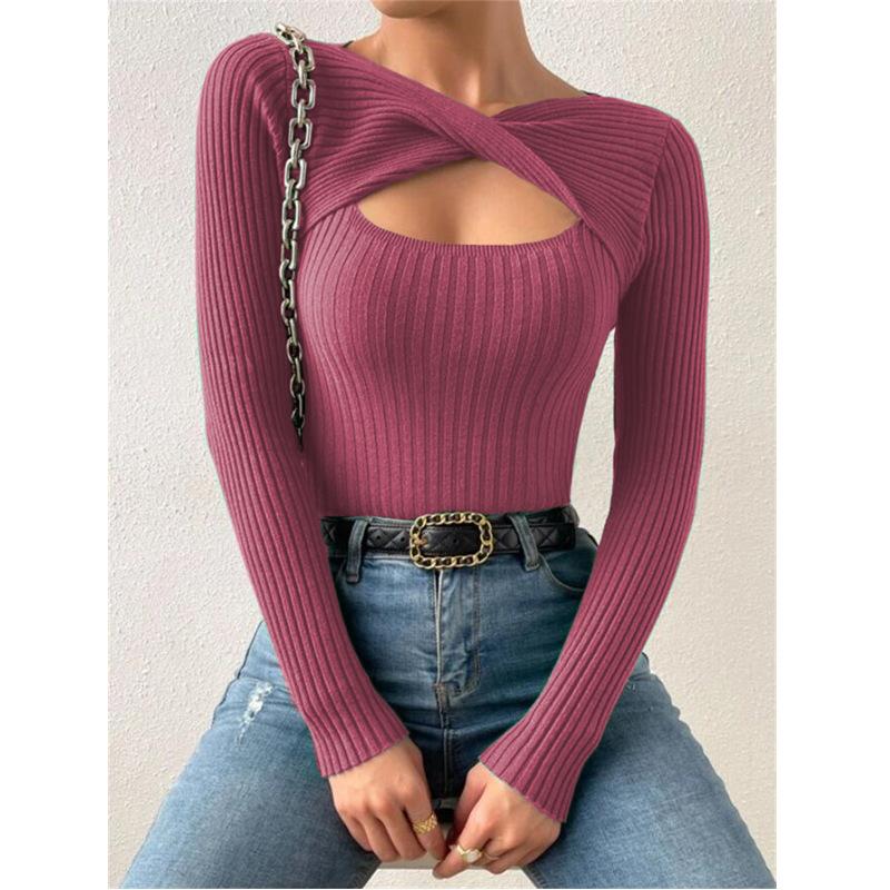 Fashion Fall Casual Womens Yyfs Winter Solid Color Print Long Sleeve Sweaters