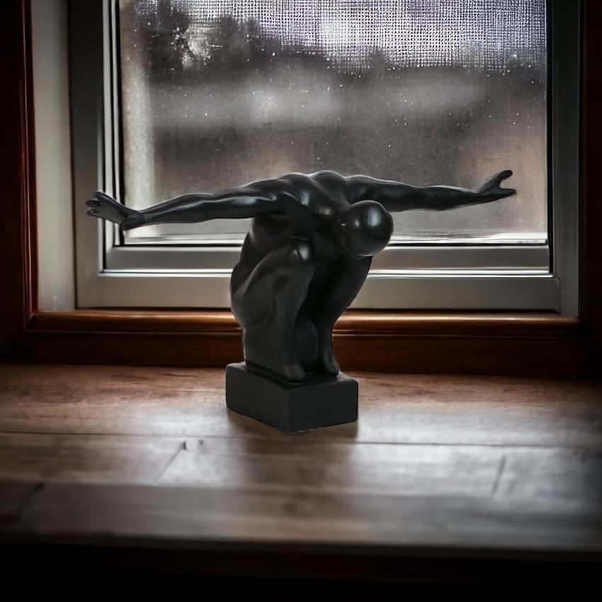 Modern Decorative Figurine Black - Spread Your Wings!