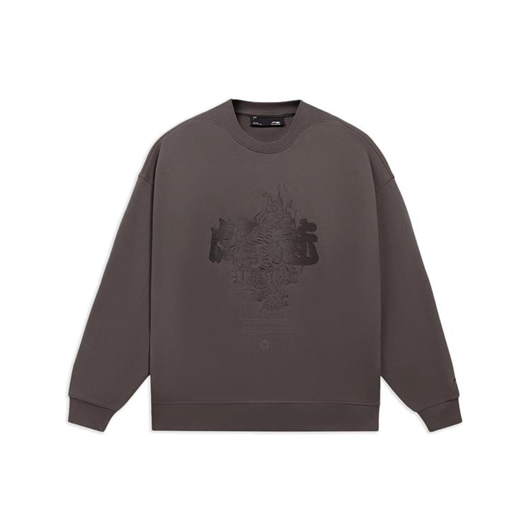 Li Ning CF Sweatshirt Unisex Rattan Umber AWDS599-5 XL