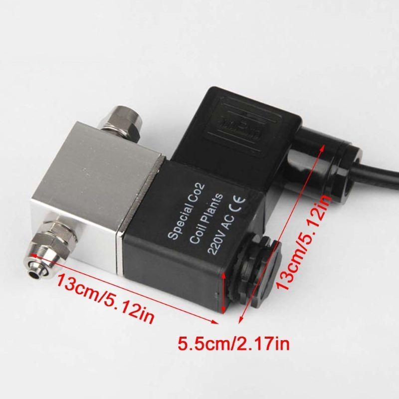24TE Aquarium CO2 Dual Port Solenoid Valves Low Temperature System Regulator Electric Automatic Switch Pressure Valves