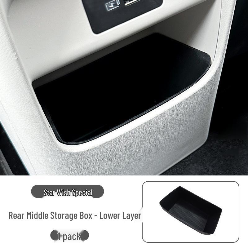 

2026 Geely Xingyuan Rear Seat Armrest Storage Box Interior Organizer.