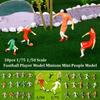 10pcs 1/75 1/50 Scale Football Player Model Colorful Football Sports People