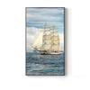 Sailboat Backlight Posters and Prints Ocean Landscape Canvas Paintings Wall Art Picture Home Decor for Living Room Bedroom