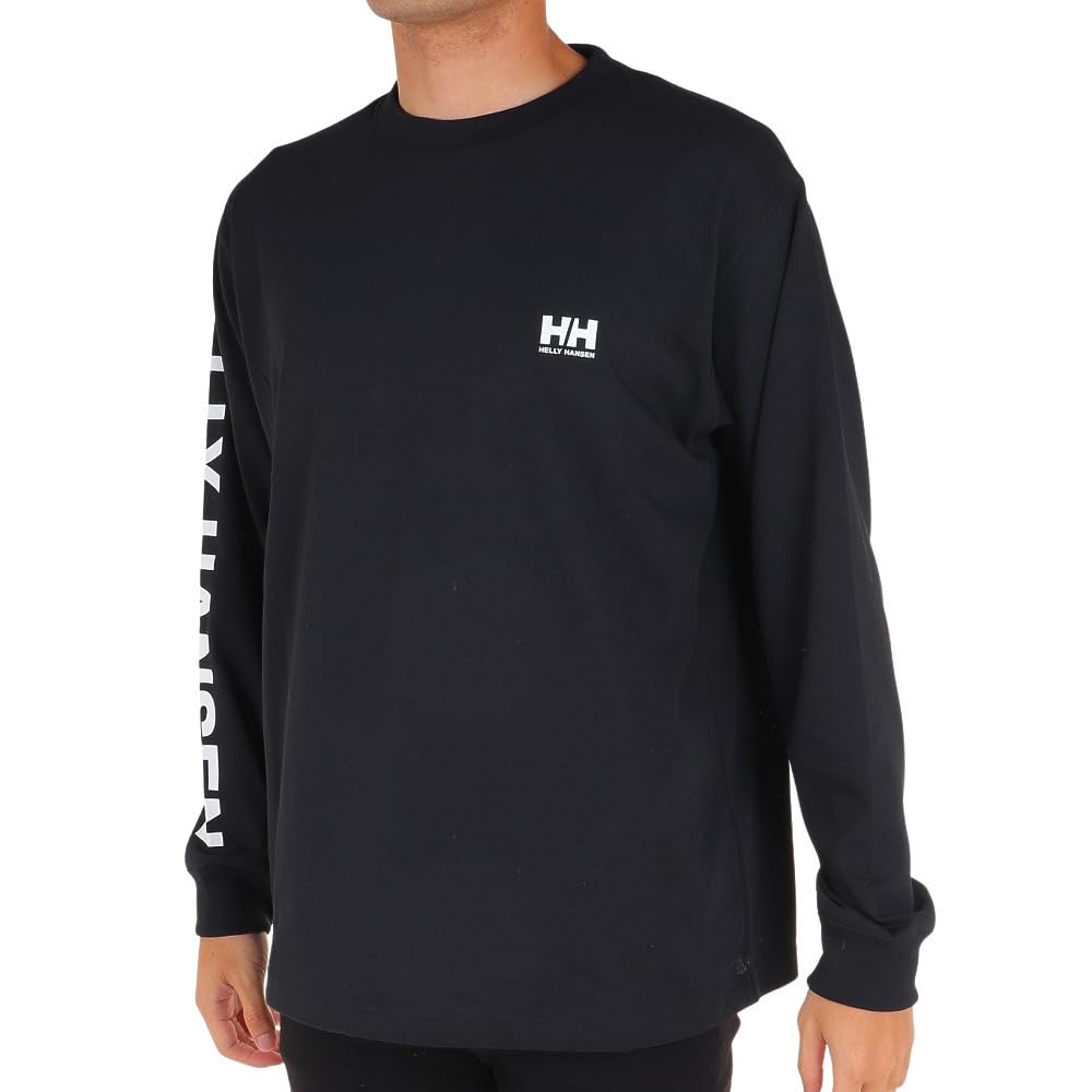 Helly Hansen Letter Long Size M Tee, Unisex, Sleeve, Black, (HH32380)