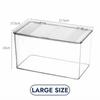 Desktop Storage Box Office Supplies With Lid Cosmetic Organizer Box Transparent Large Capacity Book Document Storage Box