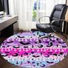 1pc Gothic Bat Office Round Rug, Non-slip, Soft and Durable Office Rug for Interior Decoration, Perfect for Office,Decoration yy260204049