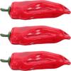 3Pcs Realistic Foam Fake Peppers for Home Decor Bakery Restaurant Photography Props Artificial Chili Ornament Showcase Display