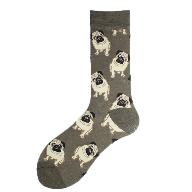 Men Dinosaur Astronaut Planet Crew Socks Harajuku Big Size Sokken Unisex Skateboard Divertidos Happy Design Hip Hop Funny Socks
